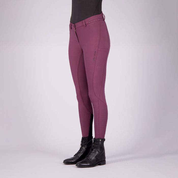 Riding breeches ESEquitation Queen Diamond FullGrip - 3191 - Velvet rose