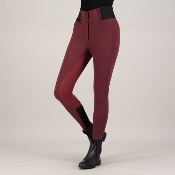 Riding breeches ESAthletic leanline FullGrip - 3187 - Pomegranate