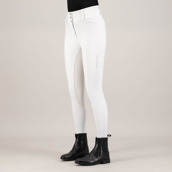 Riding breeches ESAurelia Competition Grip Connect Full - 0001 - White 