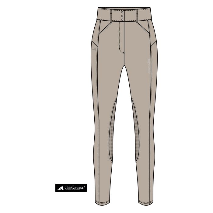Riding breeches ESAurelia gripconnect Knee - 1002 - Beige