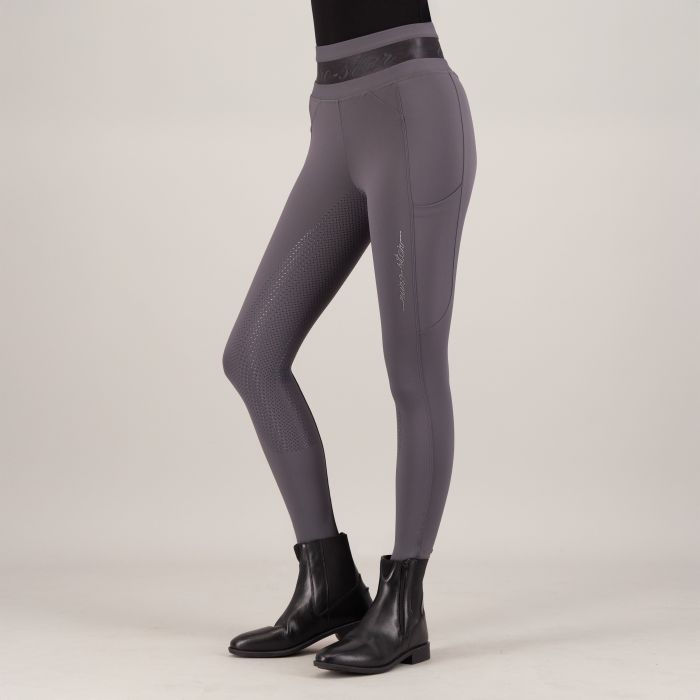 Riding tights ESAres FullGrip - 7119 - Magnet Grey