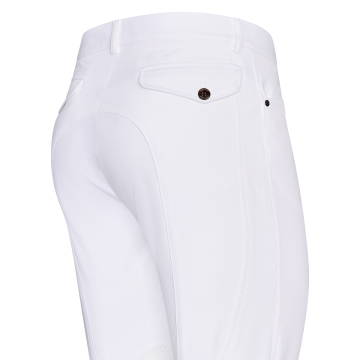 Reithose ES-Camillo KneeGrip -  White 