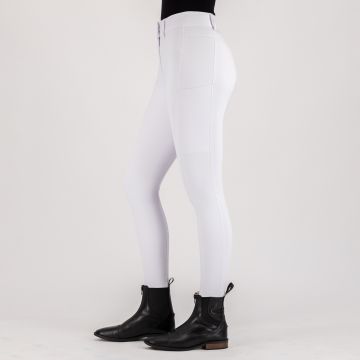 Reithose ES-Empressive FullGrip -  White 