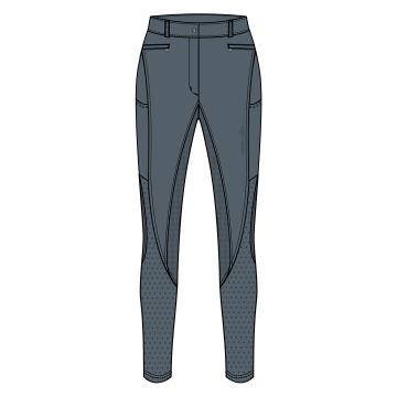 Reithose ES-Airflow FullGrip -  Dark Lead