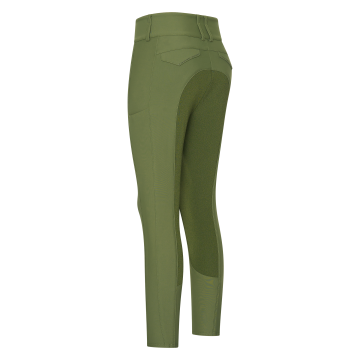 Reithose ES-Aurelia Thermaline GripConnect Full -  Olive