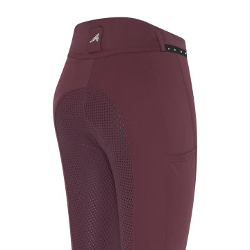 Reithose ES-Equitation Queen Diamond FullGrip -  Dark berry