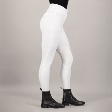 Reithose ES-Aurelia Competition GripConnect Knee -  White 