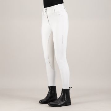 Reithose ES-Aurelia Competition GripConnect Full -  White 