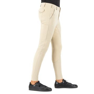 Reithose ES-Gabriel Competition GripConnect Full -  Beige