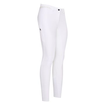 Reithose ES-Equitation Queen Diamond FullGrip -  White 