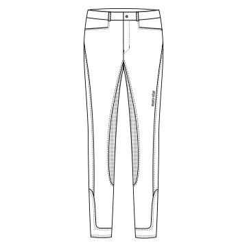 Reithose ESCamille FullGrip -  White