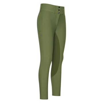 Reithose ES-Aurelia Thermaline GripConnect Full -  Olive