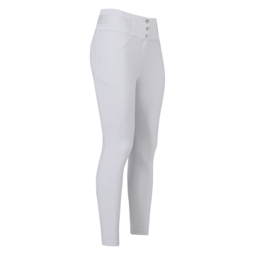 Reithose ES-Athletic Luxe FullGrip -  White 