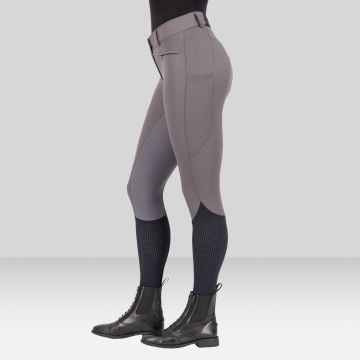 Reithose ES-Airflow FullGrip -  Magnet Grey