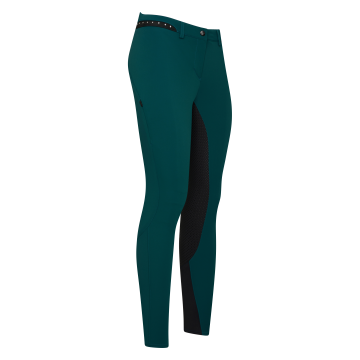 Reithose ES-Equitation Queen Diamond FullGrip -  Teal Green