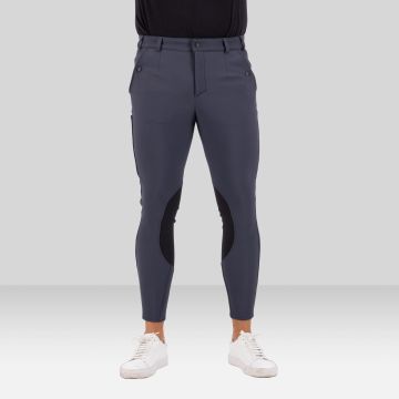Reithose ES-Gabriel Thermaline GripConnect Knee -  Magnet Grey