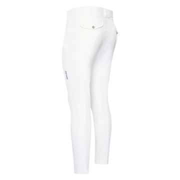 Reithose ES-Gabriel Competition GripConnect Knee -  White 