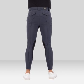 Reithose ES-Gabriel Thermaline GripConnect Knee -  Magnet Grey