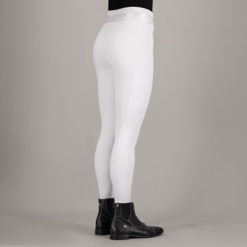 Reithose ES-Athletic Luxe FullGrip -  White 
